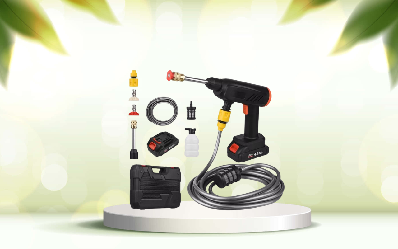 Prova la pistola idropulitrice elettrica portatile: pulizia potente ovunque vuoi